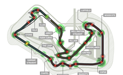 Карта на пистата Силвърстоун
