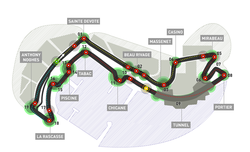 Карта на пистата в Монако