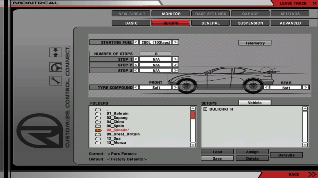 Setups - rFactor